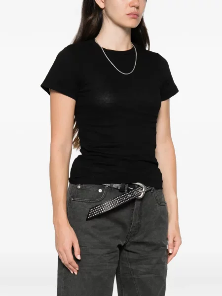 Tricou Bobi cu decolteu rotund negru