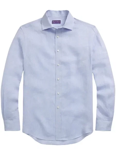 Cămașă Ralph Lauren Purple Label de in albastru
