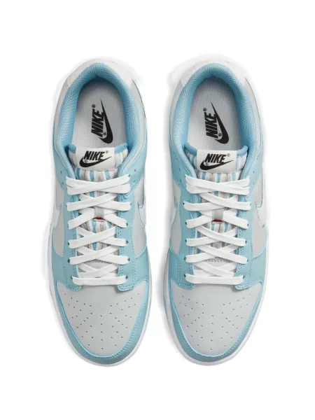 Fleece ρετρό sneakers Nike Dunk μπλε