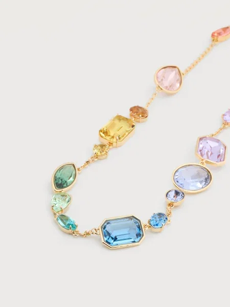 Swarovski Verižica rumena svetlo lila / rosé zlata