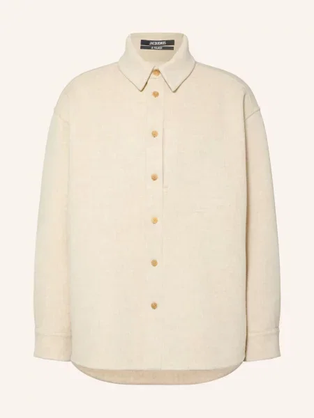 Jacquemus Svrchní Košile La Veste Boulanger béžová