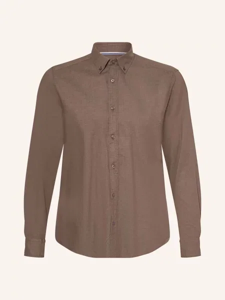 Olymp Košile Casual Regular Fit hnědá
