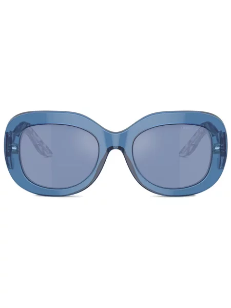 Ochelari de soare Giorgio Armani cu imprimeu geometric albastru