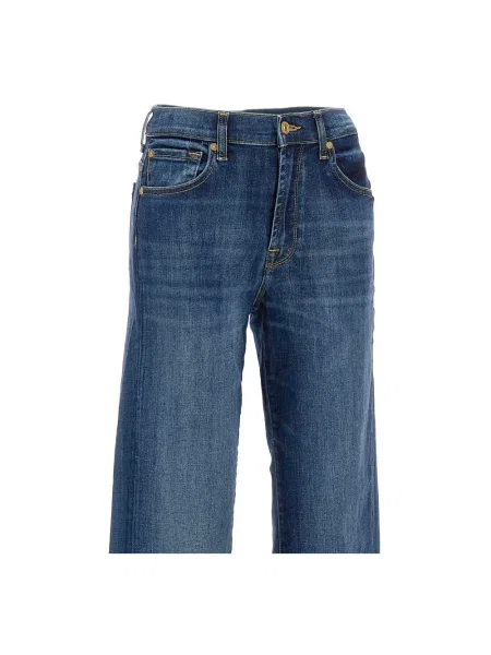 Jeansy straight leg 7 For All Mankind niebieskie