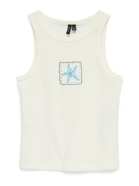 VERO MODA Top VMALLY albastru / oliv alb