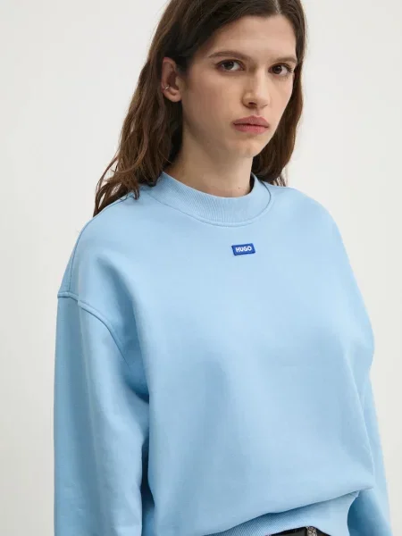 Hugo Blue hanorac de femei cu imprimeu albastru