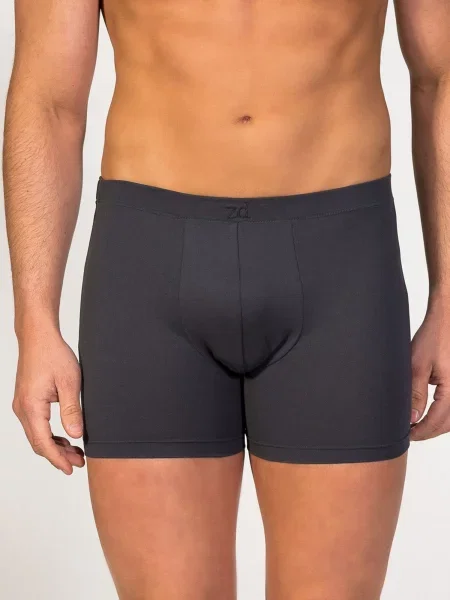 Zd ZERO DEFECTS Boxeri Breno Organic Cotton închis gri