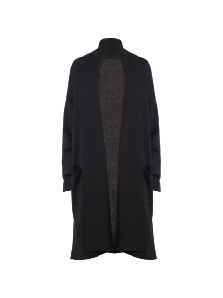 Cardigan Wolford din lână merinos negru