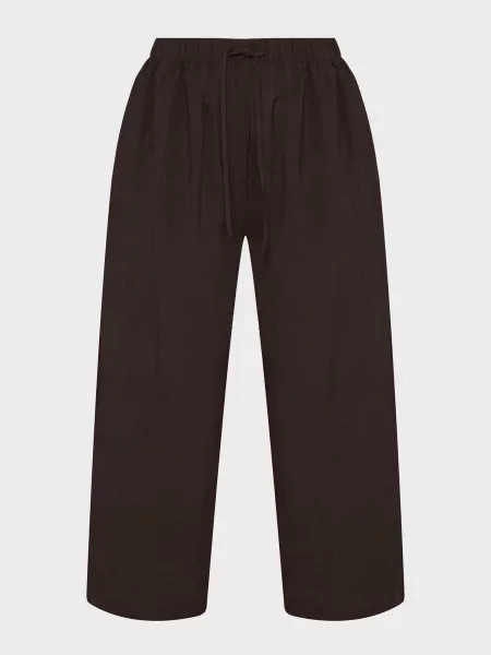 Повсякденні штани PRPY віскоза/нейлон коричневий