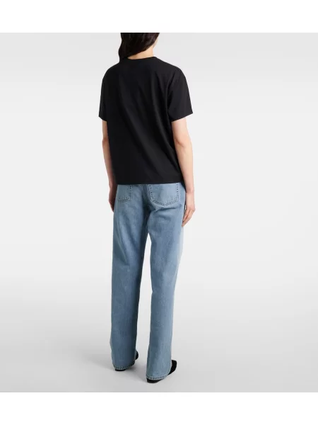 Tricou Toteme din jerseu clasic negru