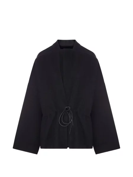 Geacă Rick Owens de lână cu cordon negru