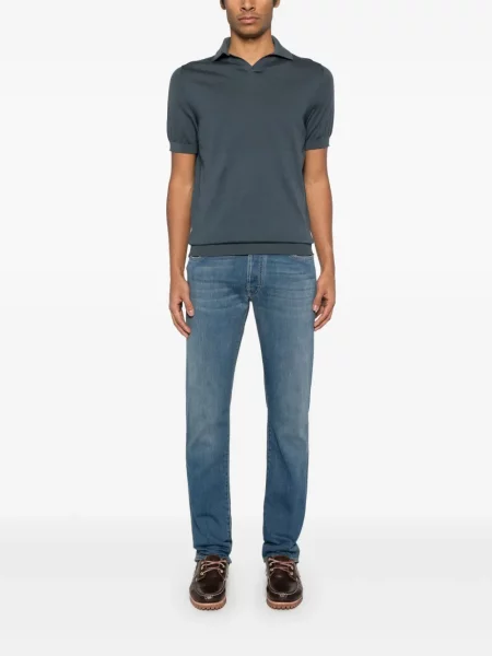 Tricou polo Fedeli albastru
