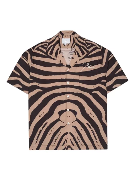 Krátká košile Rhude s potiskem se zebřím vzorem