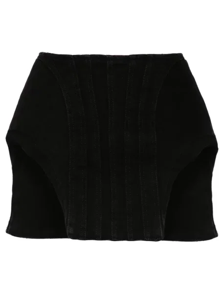 Fustă din denim Mugler negru