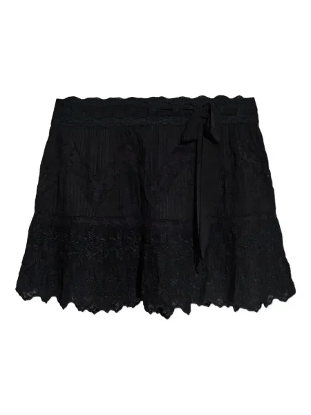 Fustă Loveshackfancy cu broderie negru