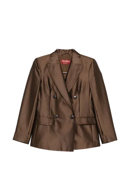 Sacou Max Mara cu două rânduri de nasturi maro