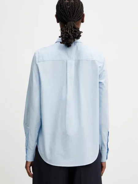 Twill blúz Lacoste kék