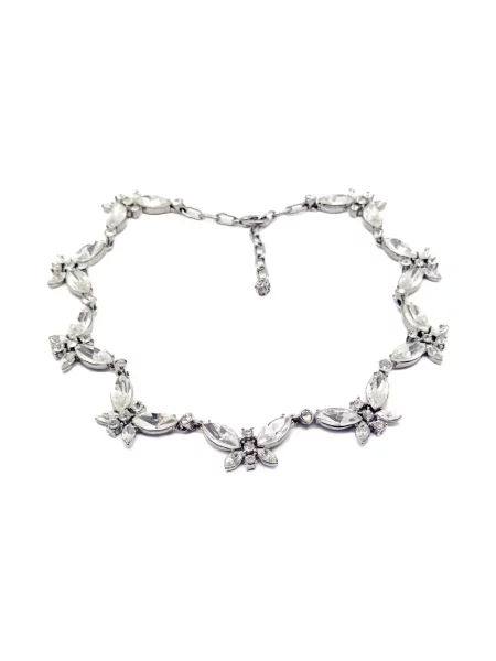 Colier Jennifer Gibson Jewellery de cristal argintiu