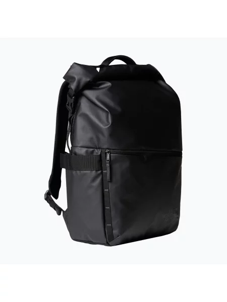 Rucsac urban pentru bărbați The North Face Base Camp Voyager Rolltop 25 l negru/gri asfalt negru