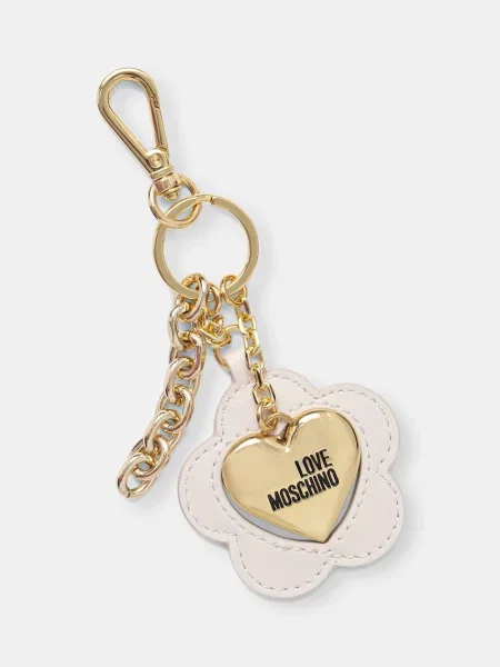 Love Moschino obesek za ključe bež