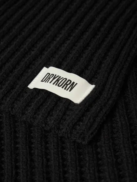 Szal z detalem z logo Model NUMAS' Drykorn czarna
