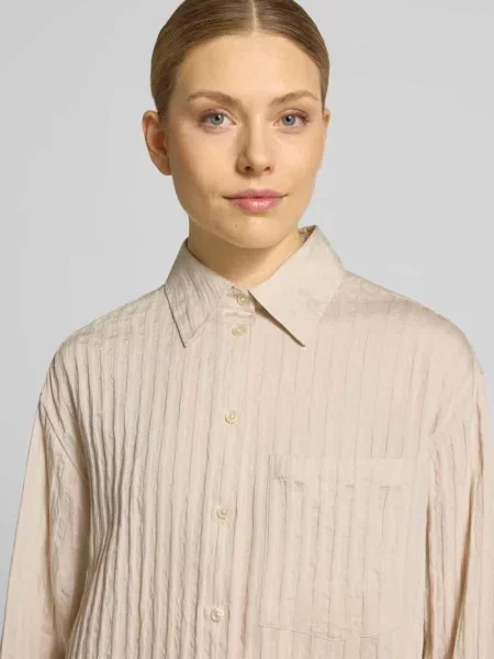 Marc O'Polo Bluzka Kobiety wypukły wzór tkaniny 34 beżowy