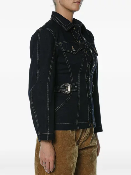 Geacă de blugi Versace Jeans Couture albastru