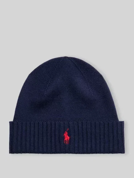 Czapka Ralph Lauren wełniana niebieska