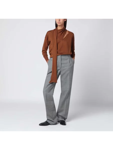 Sweter Roberto Collina wełniany brązowy
