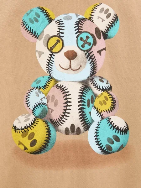 Кофта Barrow з капюшоном візерунок бежевий