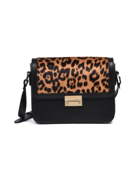 Torebka crossbody Baldinini z nadrukiem brązowa