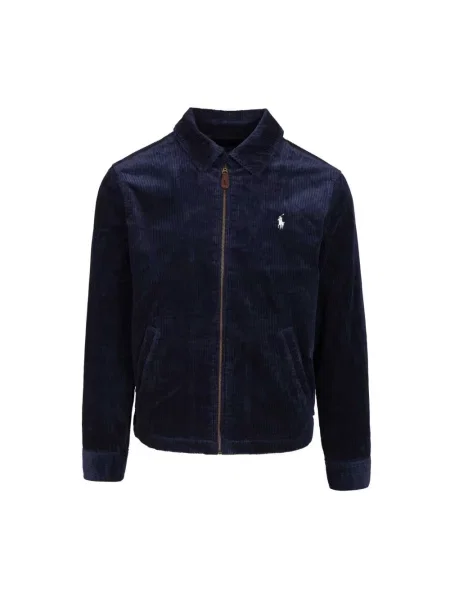 Aksamitna kurtka Polo Ralph Lauren niebieska
