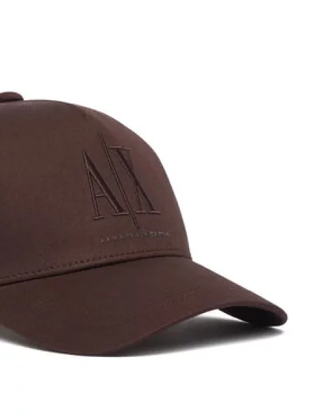 Armani Exchange Kepurė su snapeliu ruda