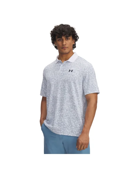 Polo Under Armour cu imagine alb