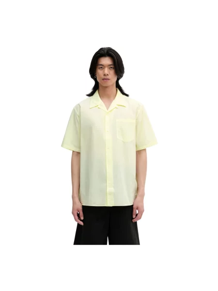 Norse Projects koszula Carsten Cotton Tencel Shirt regular żółty
