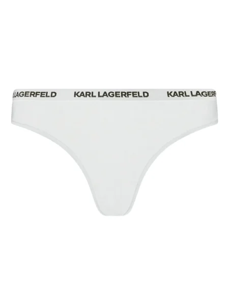 Chiloți tanga Karl Lagerfeld alb