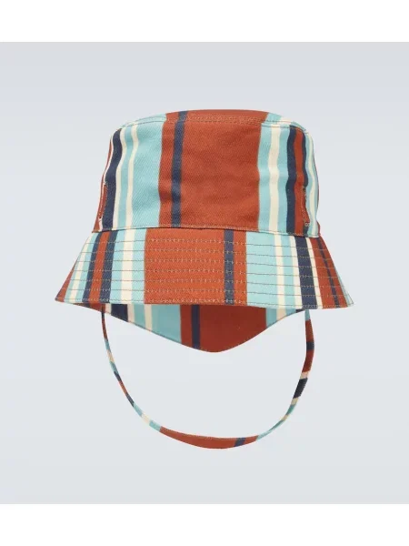 Klobuk bucket Prada s črtami