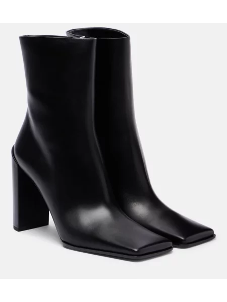 Cizme scurte Alaïa din piele negru