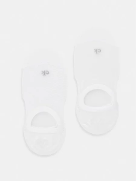 Calvin Klein kotníkové ponožky bílé