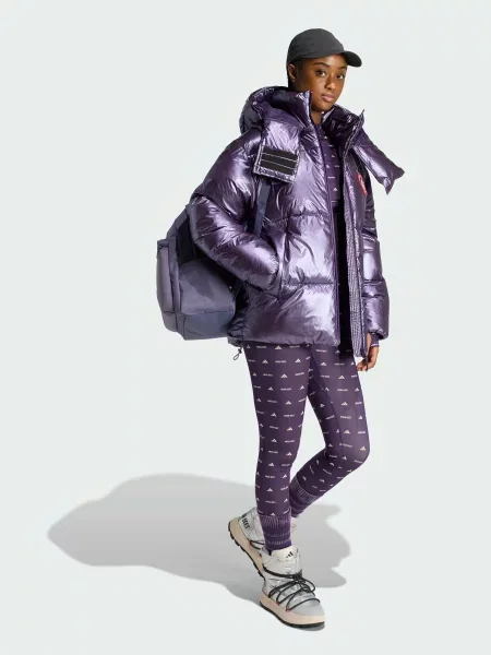 Демисезонная куртка Adidas фиолетовая