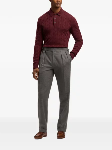 Кашмирен пуловер Ralph Lauren Purple Label червено
