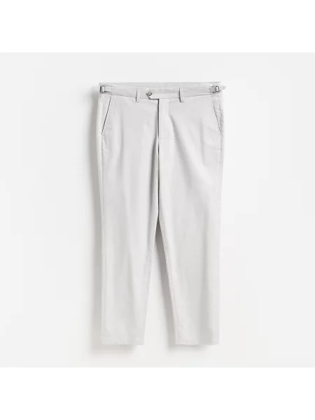 Reserved Kalhoty chino slim fit světle šedá