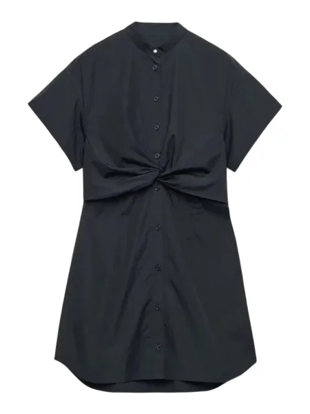Rochie tip cămașă Rag & Bone de costum negru
