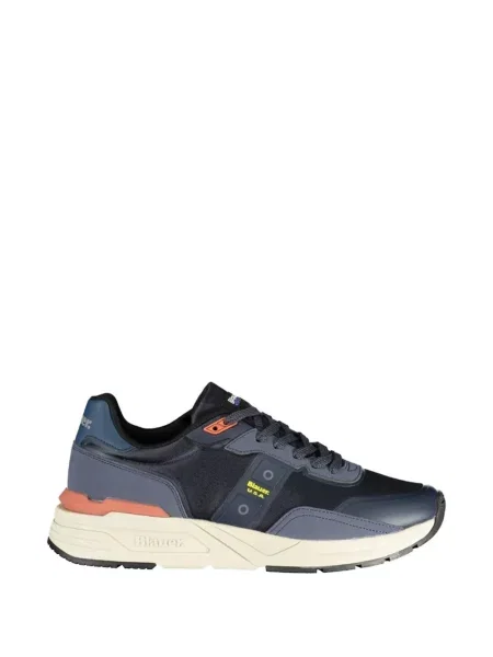 Sneakerși Blauer cu șireturi din dantelă albastru