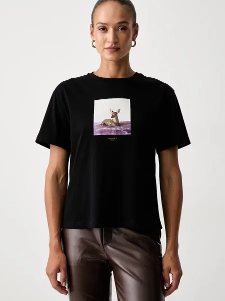 Twinset tricou pentru femei din negru