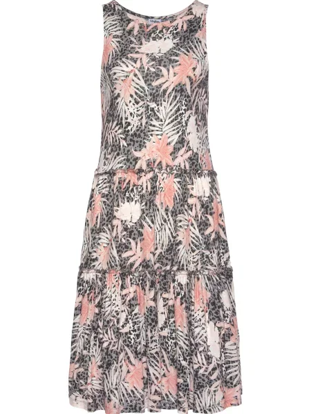 BUFFALO Rochie gri / roz deschis alb