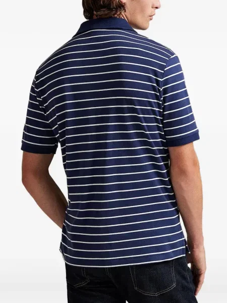 Kołnierzykowy polo Polo Ralph Lauren z frędzli w paski czerwone