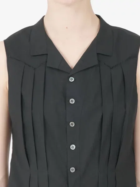 Vestă Maison Margiela plisată negru