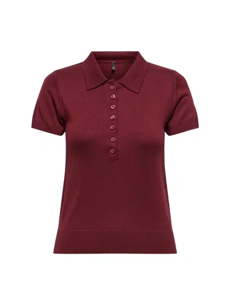 Koszulka polo Only brązowa