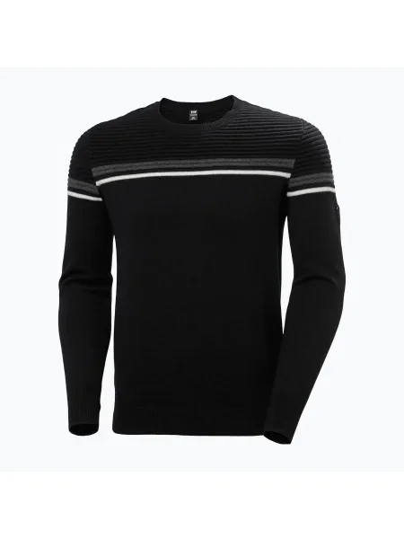 Férfi Helly Hansen Carv kötött pulóver fekete. Méret: L fekete